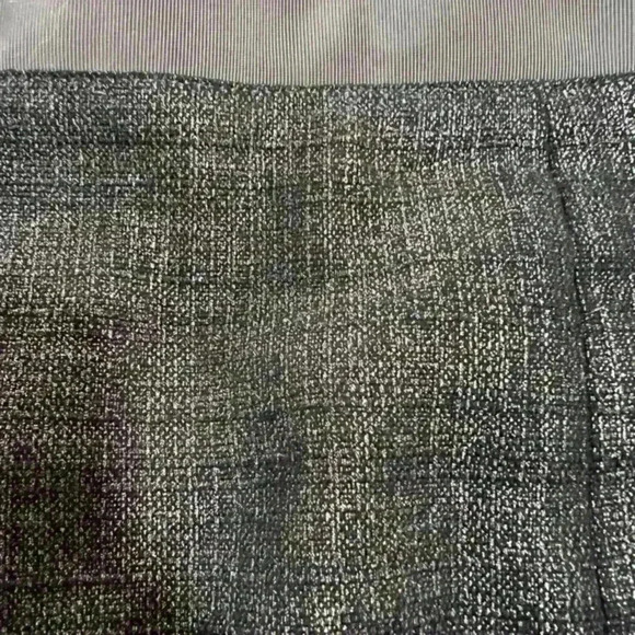 LOFT Tweed Lined Skirt with beautiful silver/grayblue with some sparkle. SZ 6 - Picture 3 of 5